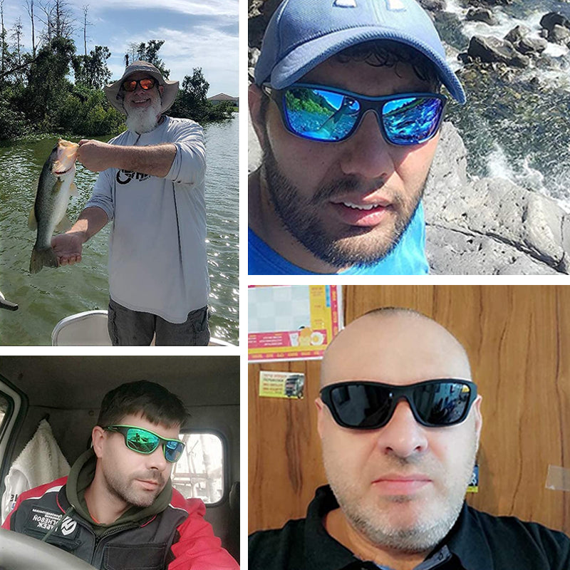 Outdoor Sport Sunglasses with Anti-Glare Polarized Lens