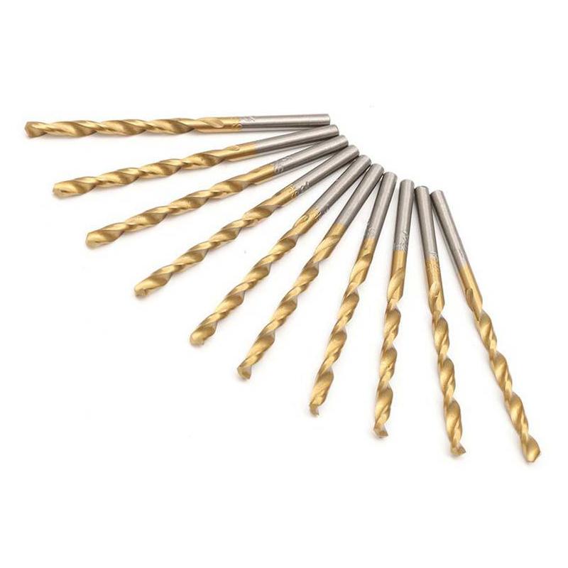 Steel titanium-coated twist drill (99 pieces)