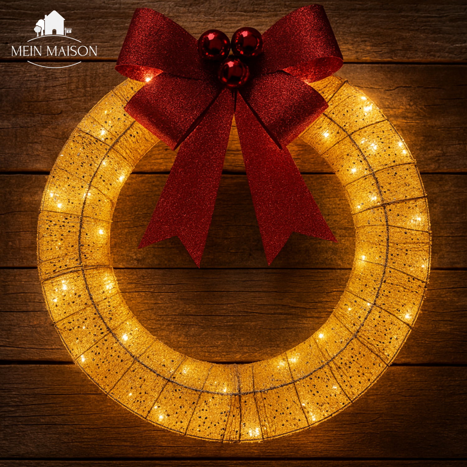 GlowBow – The glowing Christmas wreath garland for festive elegance