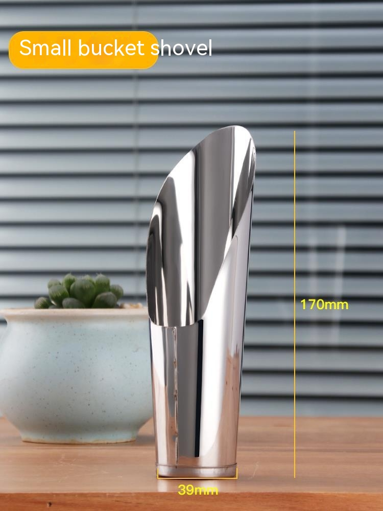Stainless Steel Scoop for Potting Soil – Robust Planting Scoop for Garden and Balcony