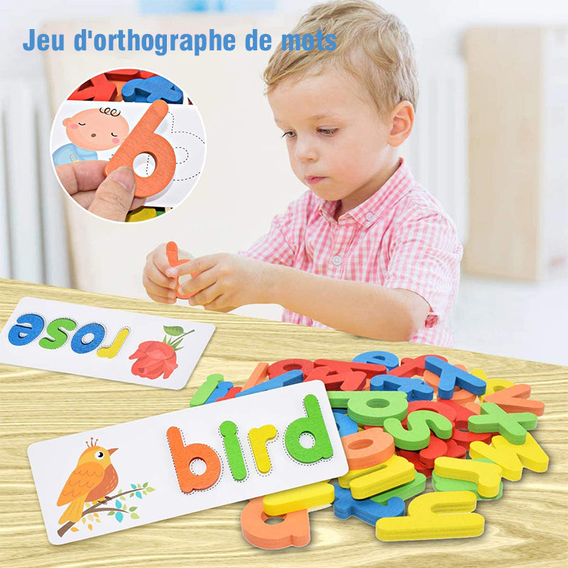 Letter recognition spelling game