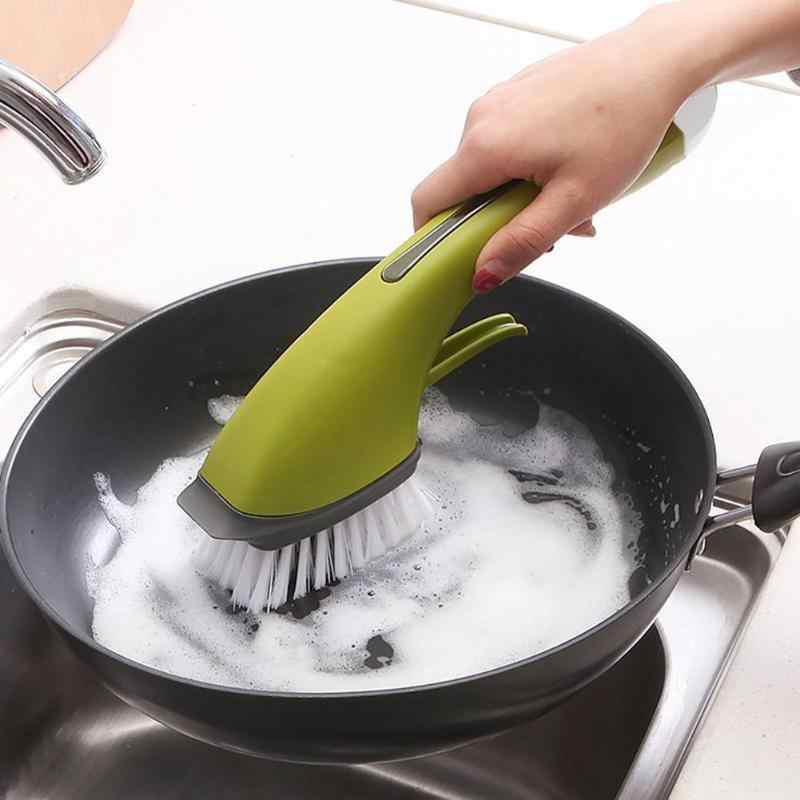 Cleaning brush with long handle