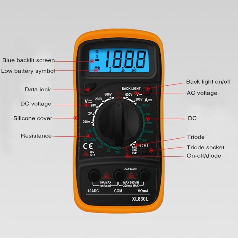 Compact digital multimeter