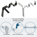 Curtain Rod Brackets (2 pcs)