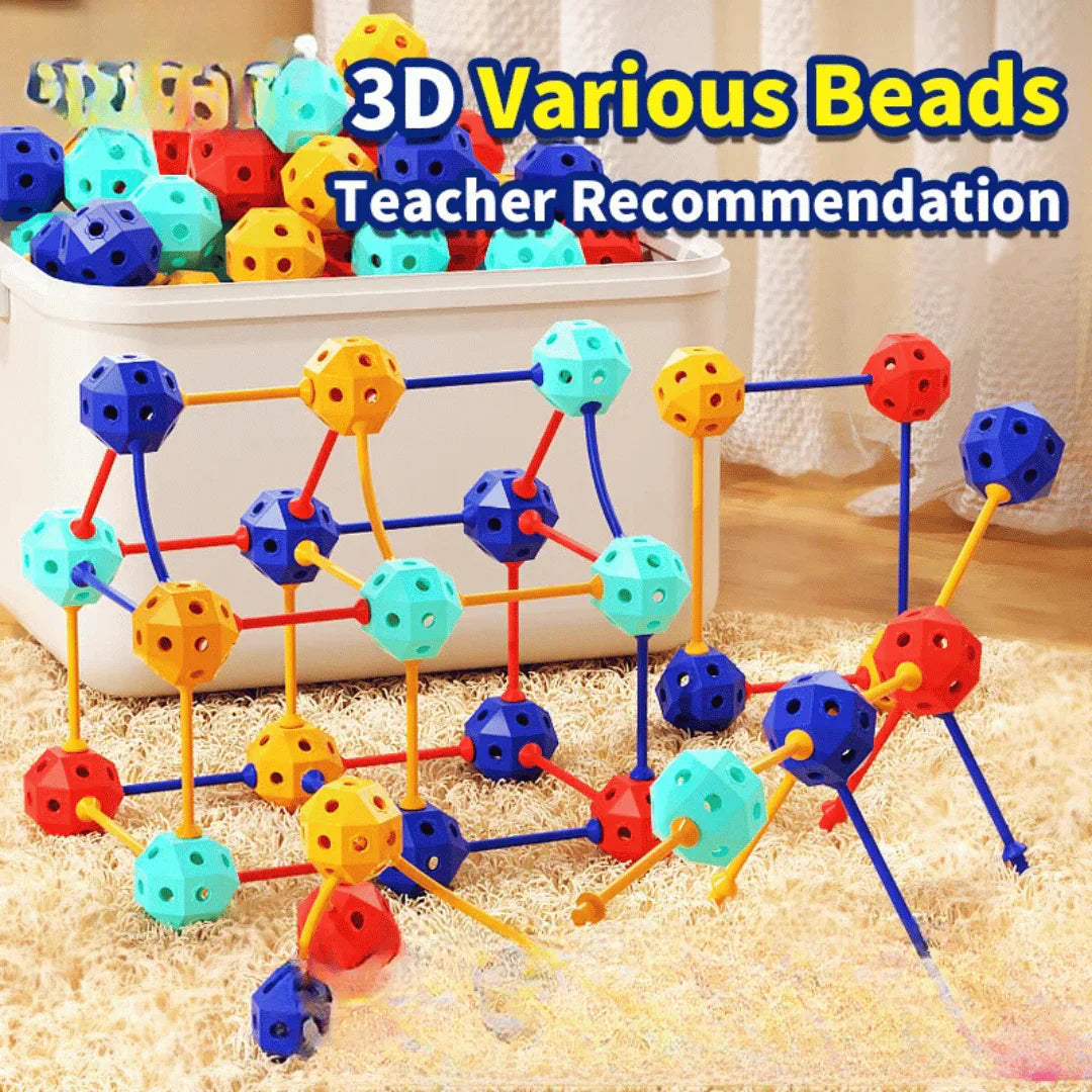 Flexible PVC beads – Creative 3D building blocks for children to build and explore