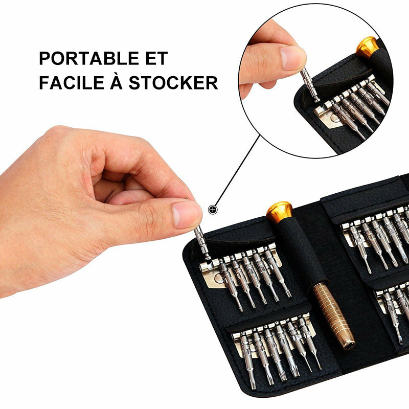 Ciaovie Mini Kit for Precision Screwdriver Repair Tools (25 pieces)