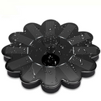 Solar-powered fountain for the garden – Flower design water feature for ponds and pools
