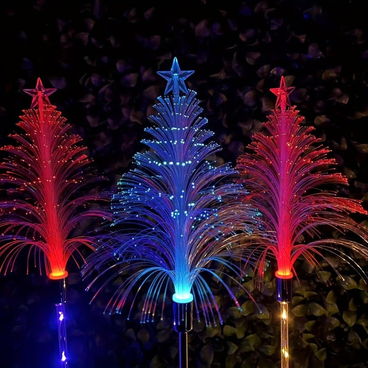 LightGarden Solar Set – 3 Color Changing LED Garden Lights on Solar Power