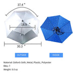 Outdoor Double-Layer Rain Umbrella Hat