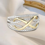 Mother & Daughter Forever Connected Together Ring