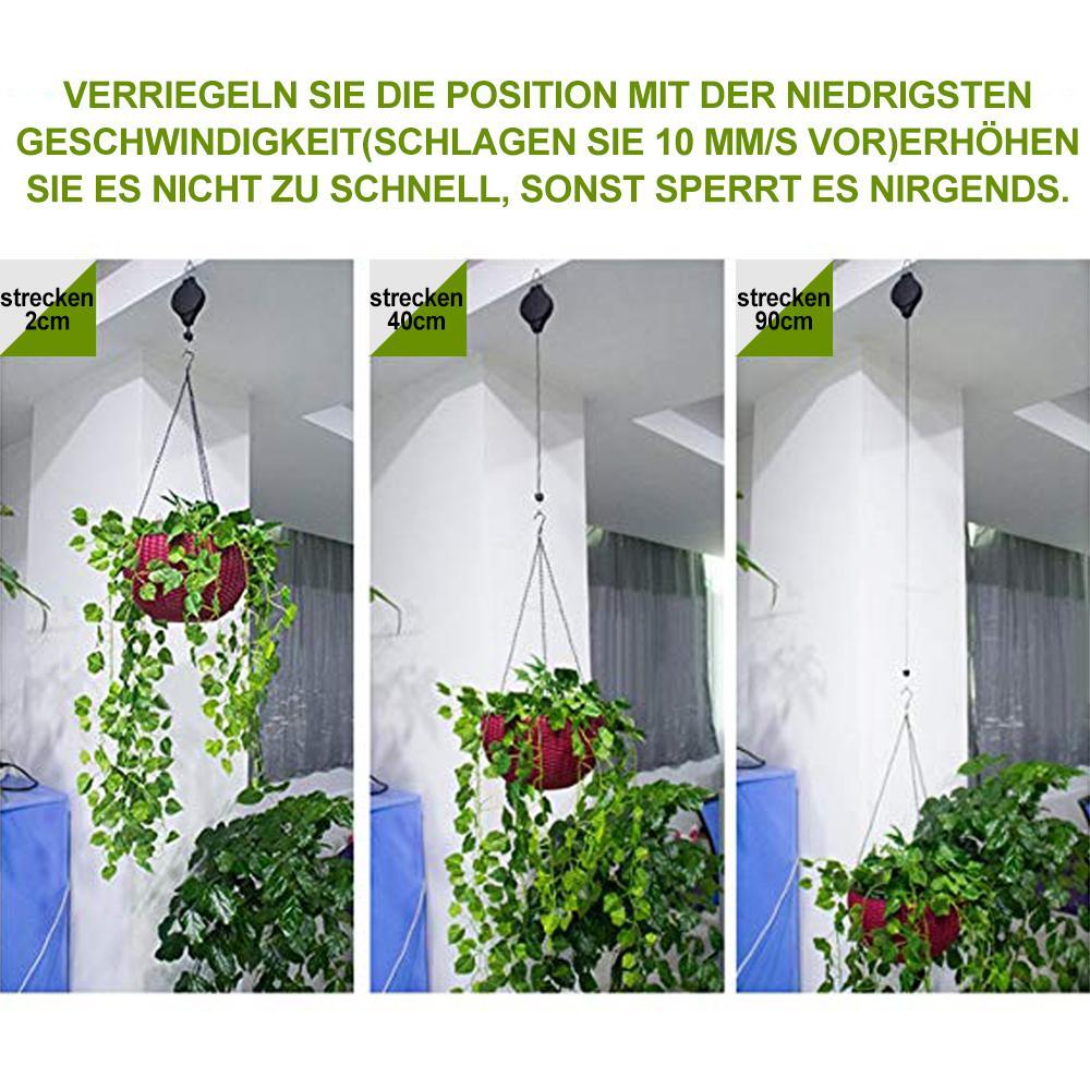 Retractable Hook, Plant Pulley for Garden Pots and Bird Feeders