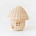 Handcrafted Rattan Mushroom House Ornament – Beautiful Woven Decoration for Home