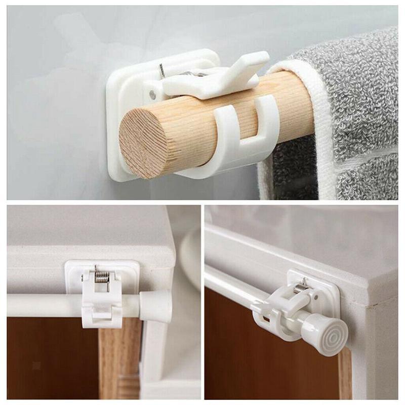 Nail-free adjustable rod holder