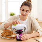 Smooth Edge Safety – Battery Powered – One‑Touch Ease – Prevents Cuts – Ideal for Seniors & Cooks