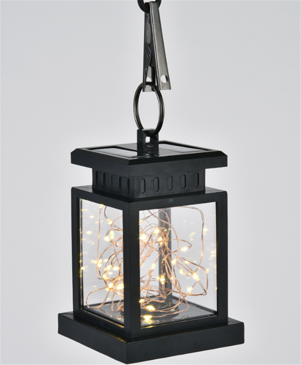 Solar LED Lantern with Fairy Lights – Decorative Garden Lamp for Outdoors and Terrace