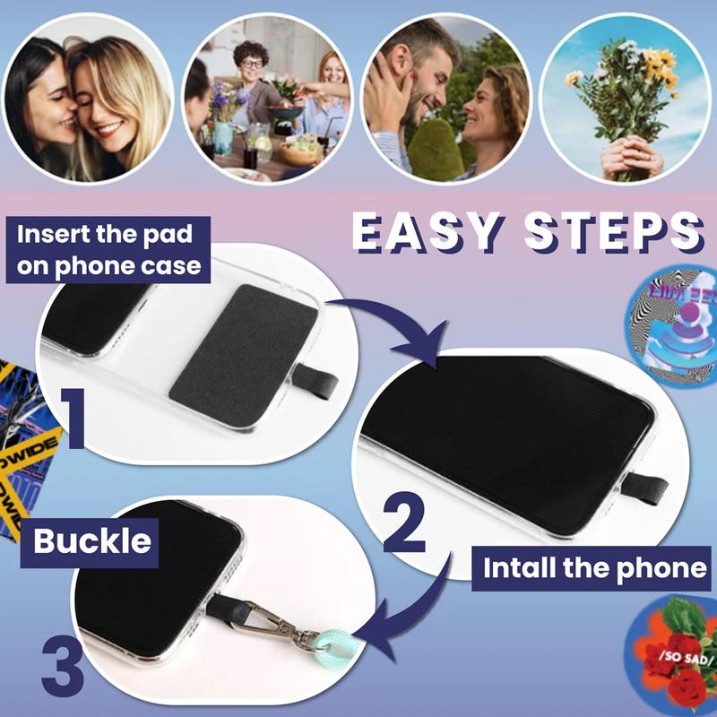 Universal detachable mobile phone nylon strap