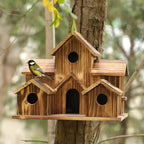 6-Hole Handmade Birdhouse