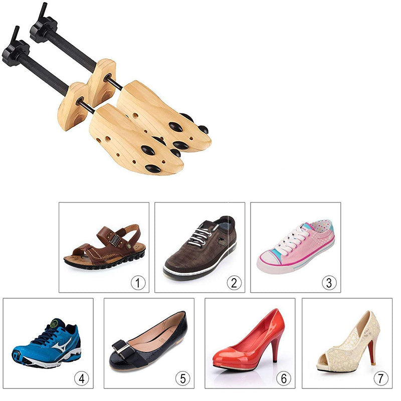 Adjustable Luxury Shoe Stretcher – Wood Comfort Adjustment Aid