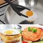 2-in-1 Tongs Handle and Elasticity Spatula
