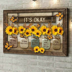 Butterfly Sunflower Wall Art