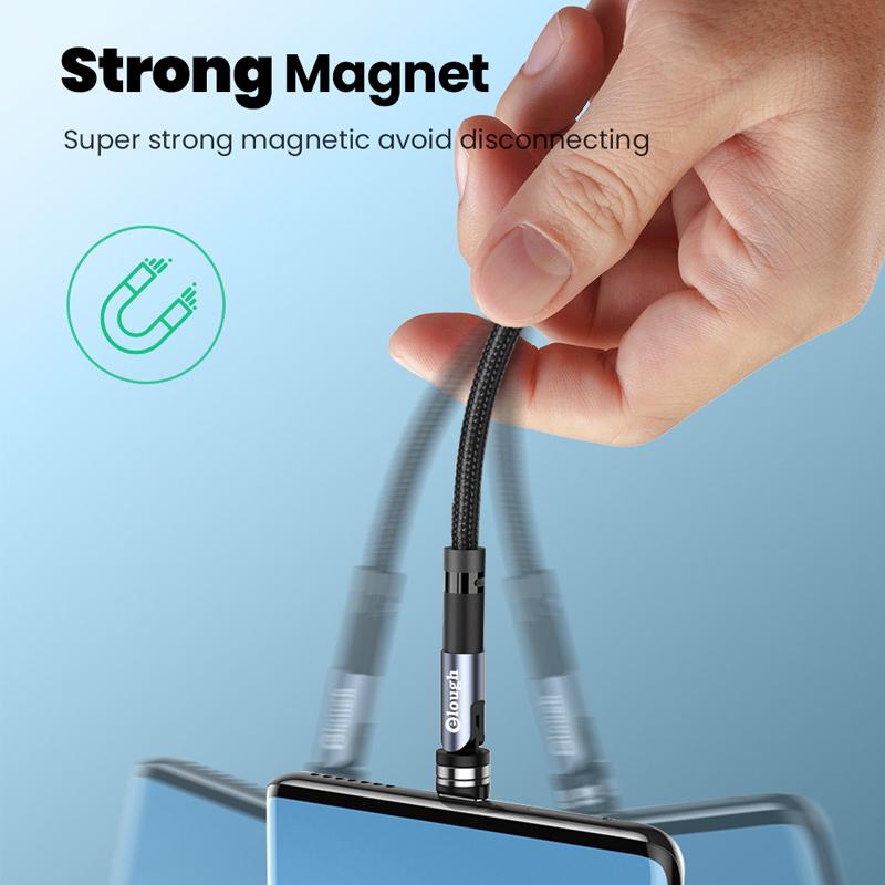 540° rotatable magnetic charging cable