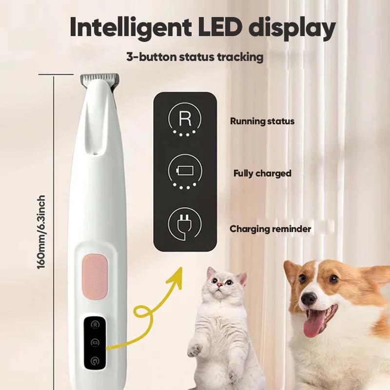 Pet Hair Clipper with LED Light