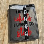 Humorous notebook cover
