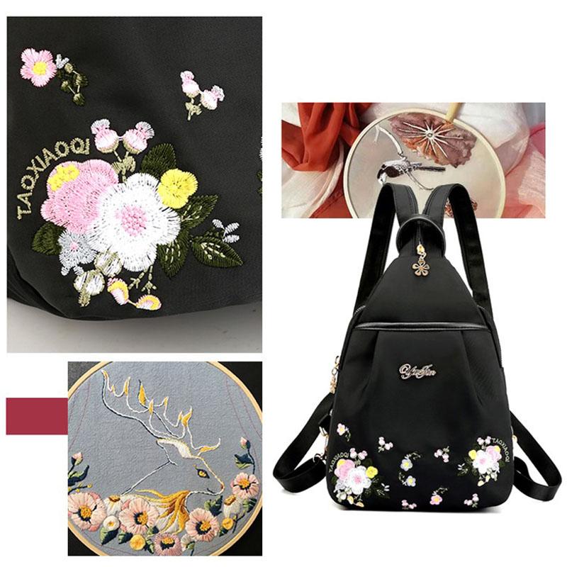 Embroidery Light Backpack