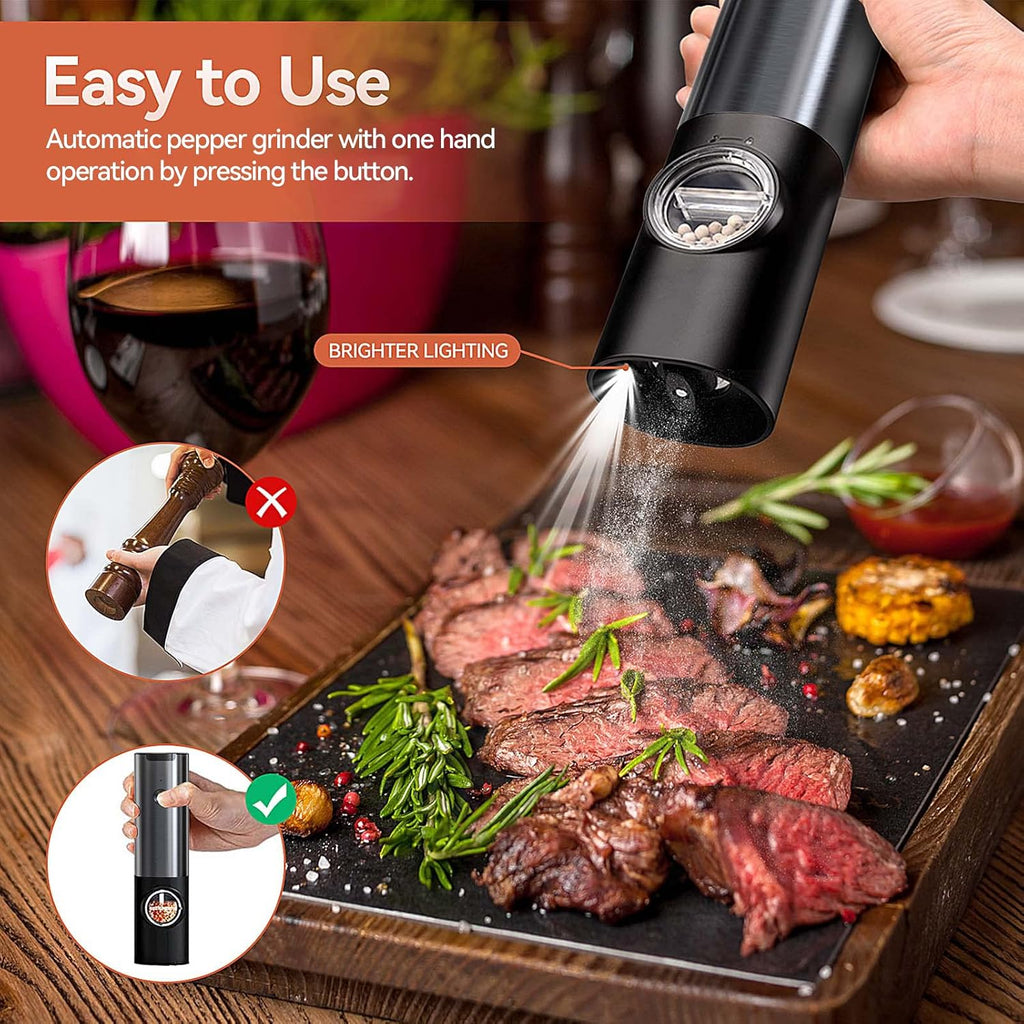 Noble Electric Salt and Pepper Mill with Battery
