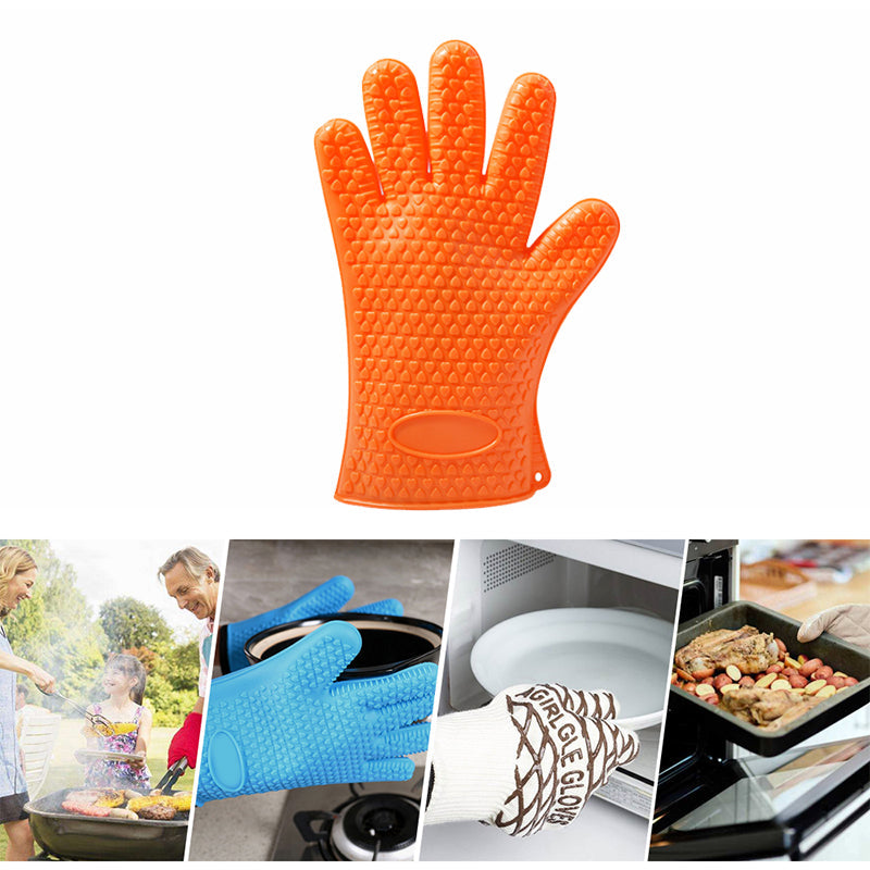 Silicone grips with heat resistance
