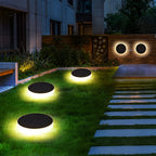 Garden Lights Solar Powered LED Ground Discs