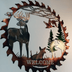 Metal wall art, laser-cut