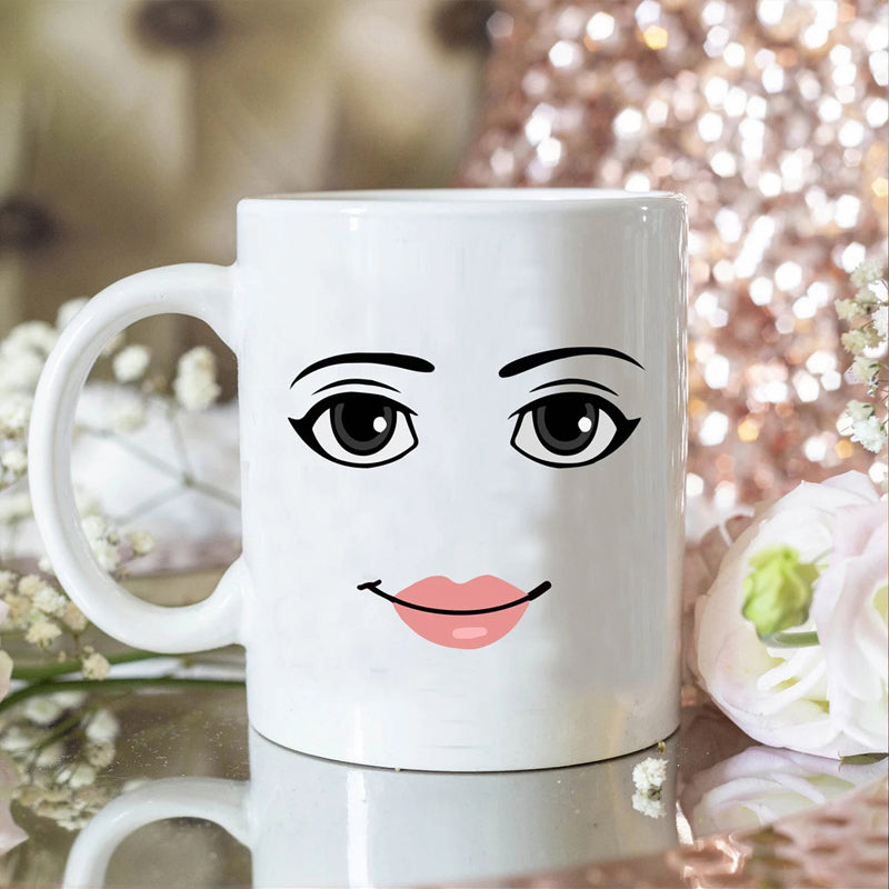 Emoji printed ceramic mug