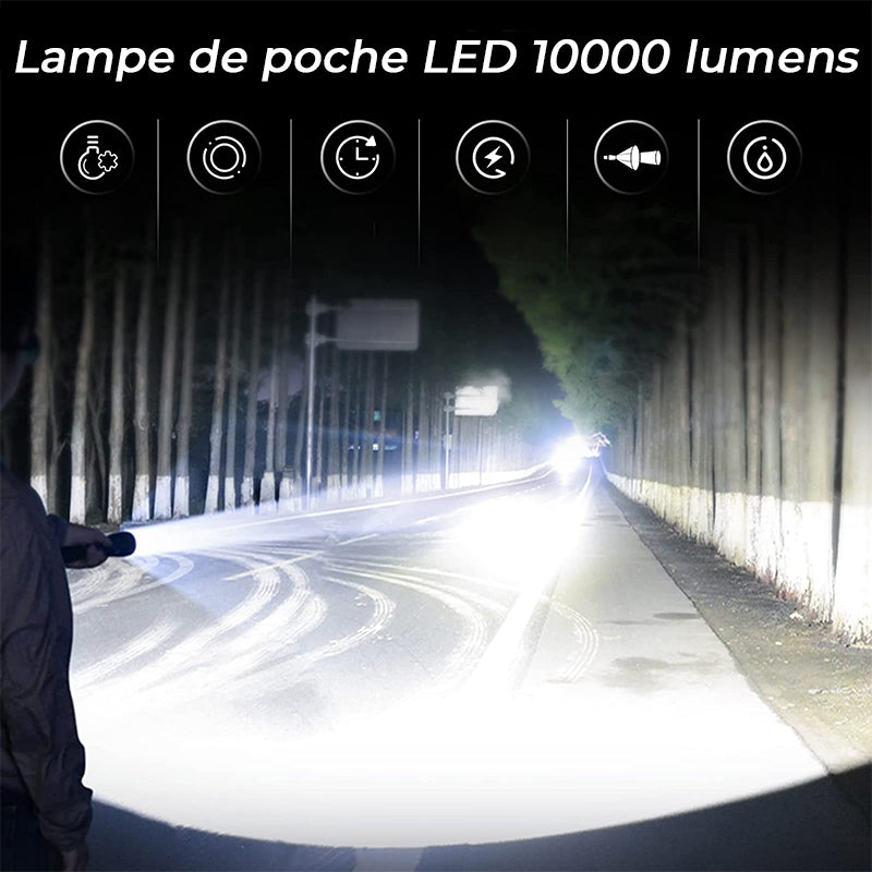 Tactical rechargeable laser LED flashlight