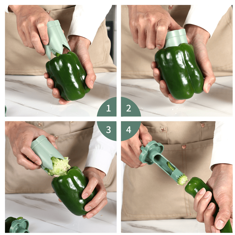 2-in-1 Fruit Pepper Corer