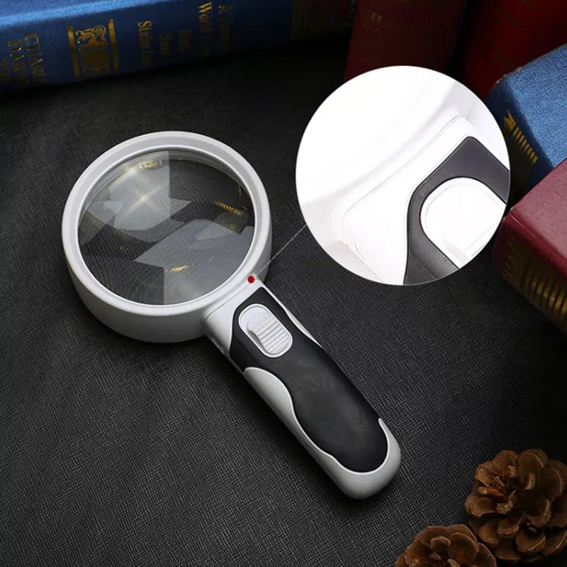 20X magnifying glass with LED light