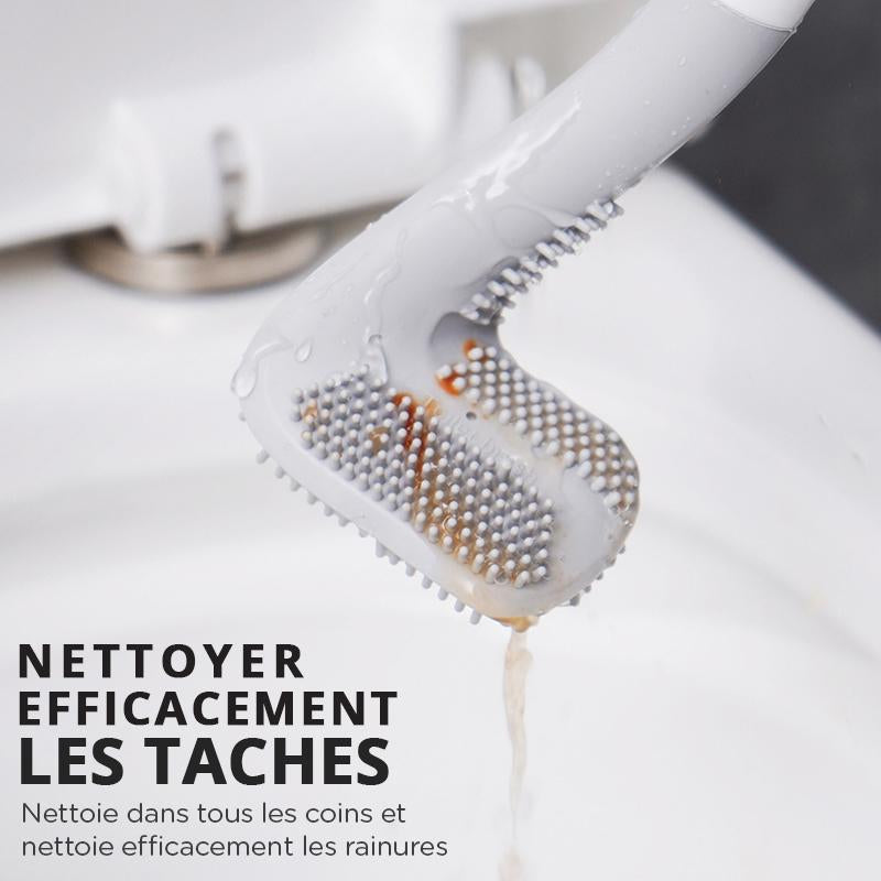 Long-handled Toilet Brush - Say goodbye to stains.