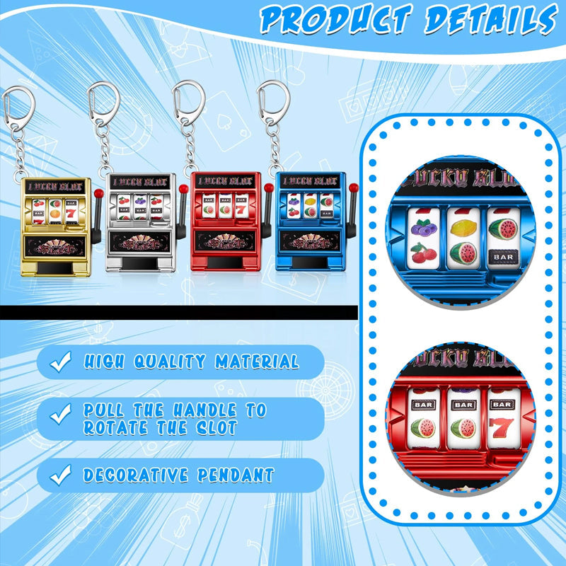 Keychain designed as a slot machine