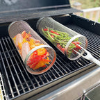 Stainless Steel Rolling Grill Basket