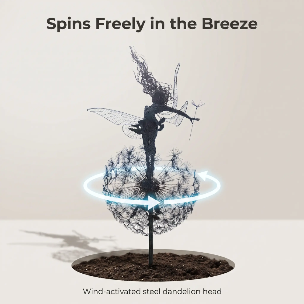 Dancing Fairy Statue Steel Garden