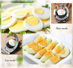 Stainless Steel Egg Slicer – 3-in-1 Cutting Options for Effortless Preparation!