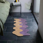 Abstract Color Block Rug made of Cotton-Polyester