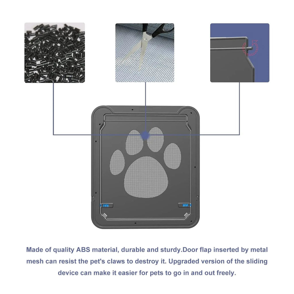 Magnetic Locking Cat and Dog Door