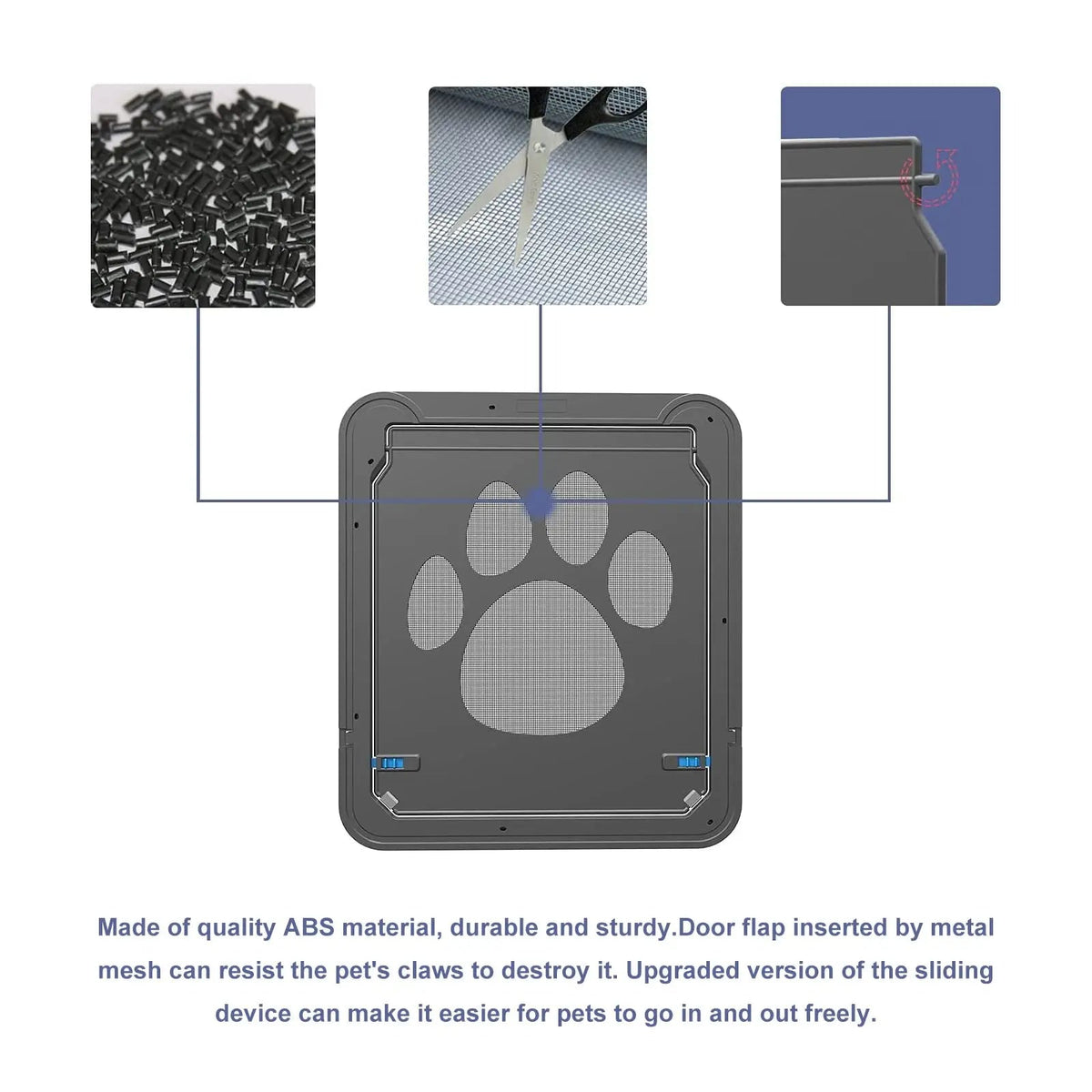 Magnetic Locking Cat and Dog Door