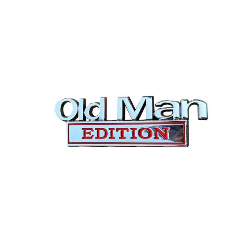 'Old Man Edition' car emblem