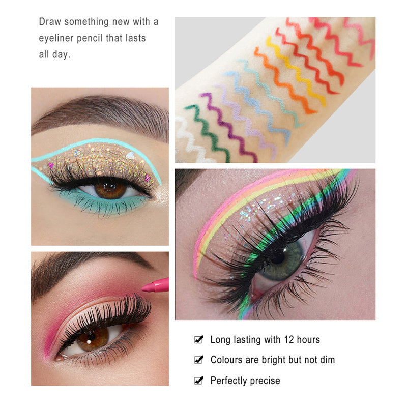 20 PCS Colorful Eyeliner Pencil Set