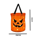 Light Up Pumpkin Halloween Treat Bag