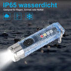 Mini flashlight with keychain