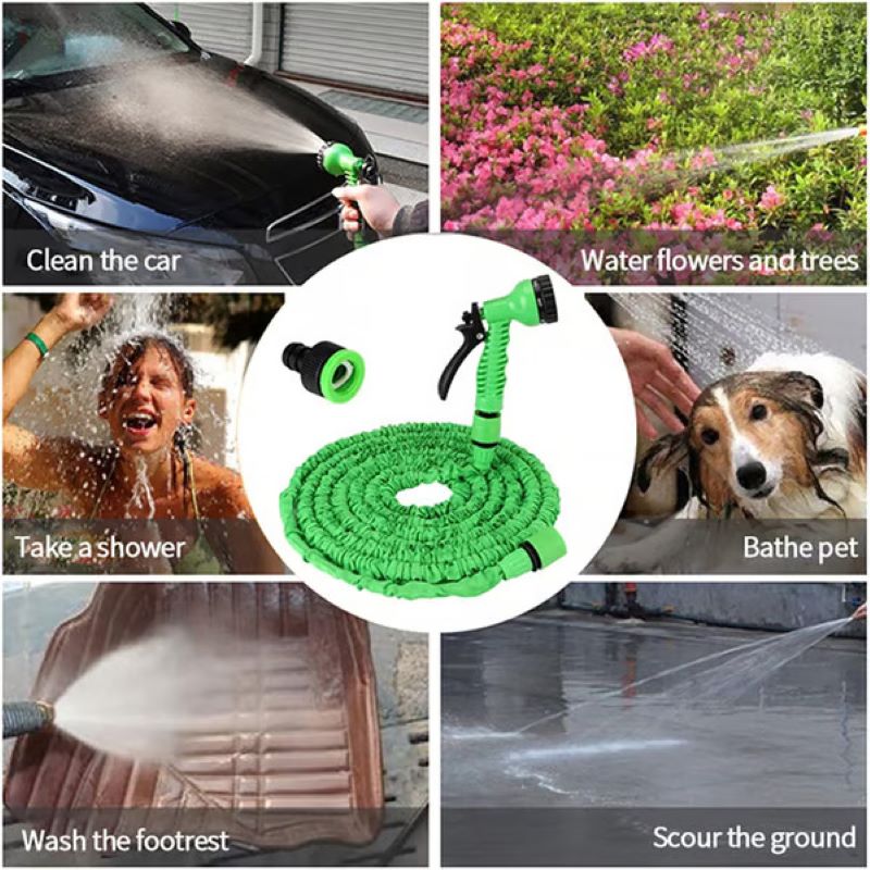 Magic hose with 7 spray gun functions