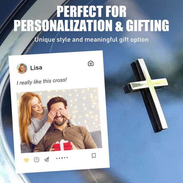 ️ 3D Cross Metal Jesus Christ Cross Badge StickerCar Anti-Scratch Sticker